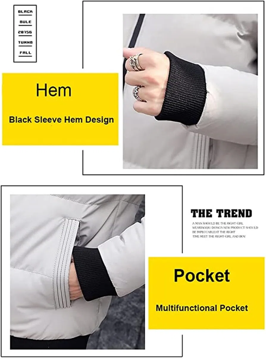 Moda Parka da Uomo, London Invernale da Giubbotto, Giacca a Vento Calda e Grossa, Outdoor Antivento Giubbotto Parka, Bos Logo, Unisex Abbigliamento per Esterni. S-XXXL