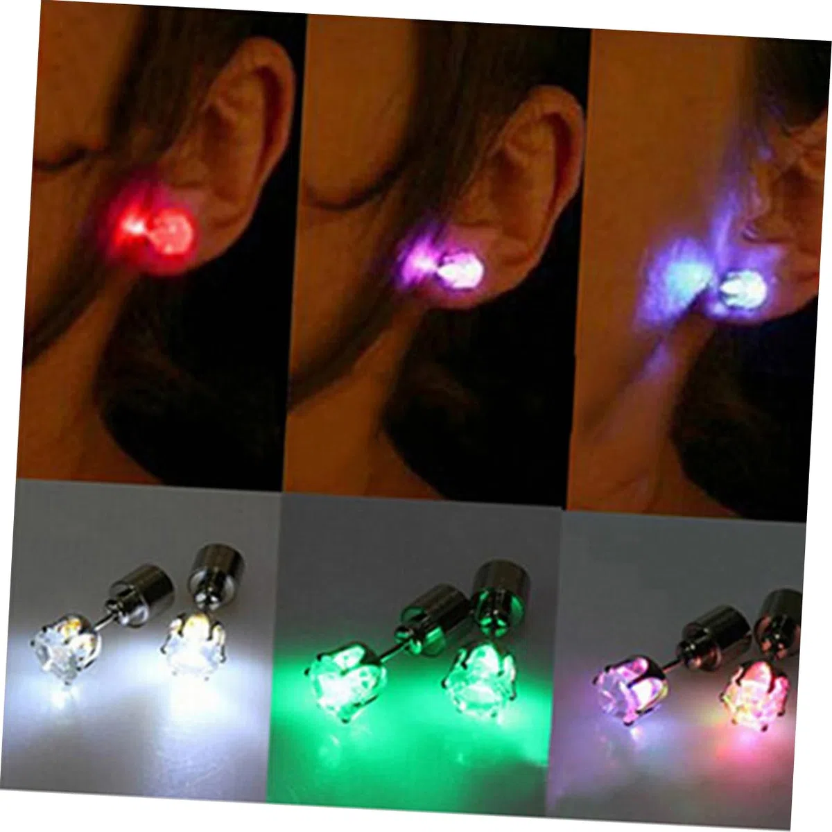 LIFKOME 14pezzi Led Luminosi Inossidabile Accessori Per e Concerti Unisex Flashing Per Notturni e Divertimento