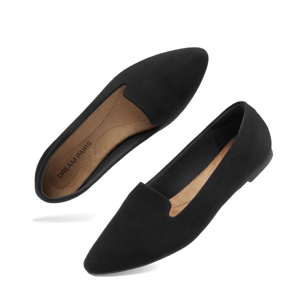 DREAM PAIRS Ballerine a Punta da Donna, Scarpe Tradizionali Morbide Slip-On per Lavoro Viaggi e Uso Quotidiano