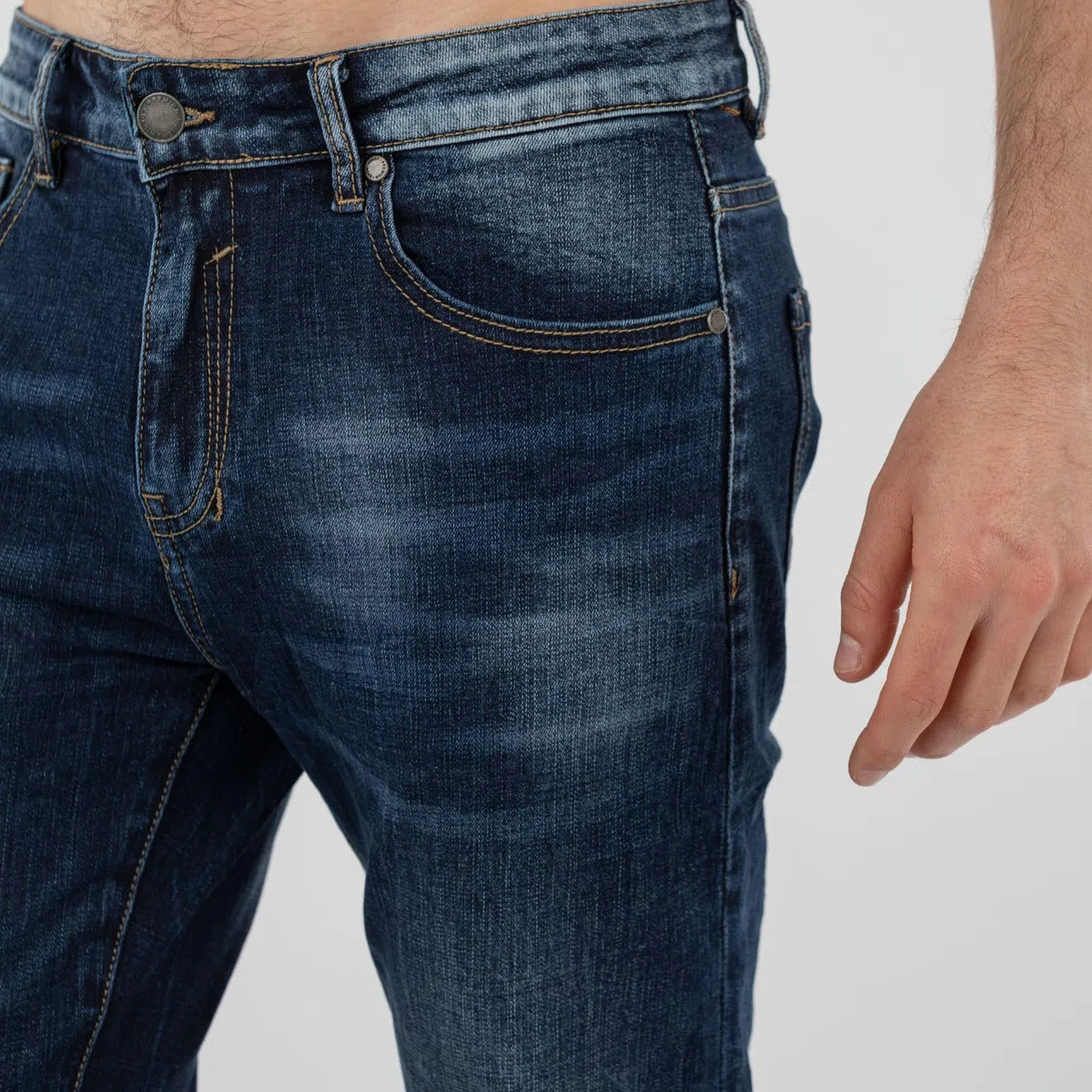 TONY BACKER - Jeans Uomo Regular Fit, Pantaloni da Lavoro e Tempo Libero, Stile Casual, Jeans da Uomo Elasticizzati, Comfort Quotidiano, Taglie 44-54 Art. L389