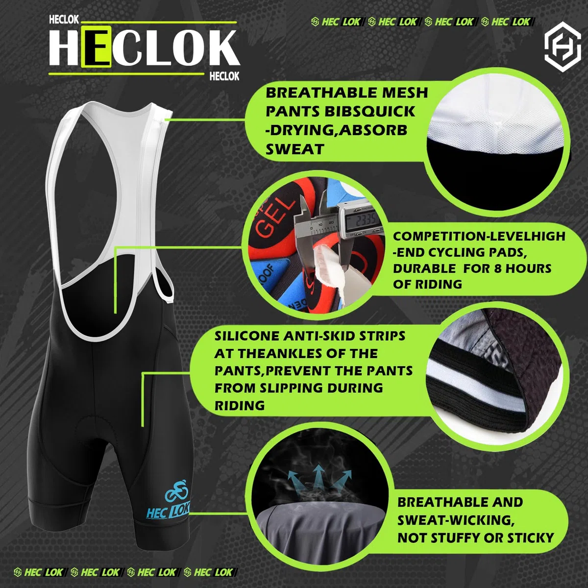 Abbigliamento Ciclismo Set Manica Corta Tuta Ciclismo Uomo Completo Ciclismo Estivo Per Bici Da MTB, Con Pantaloncini Imbottiti in Gel Traspirante e Ad Asciugatura Rapida
