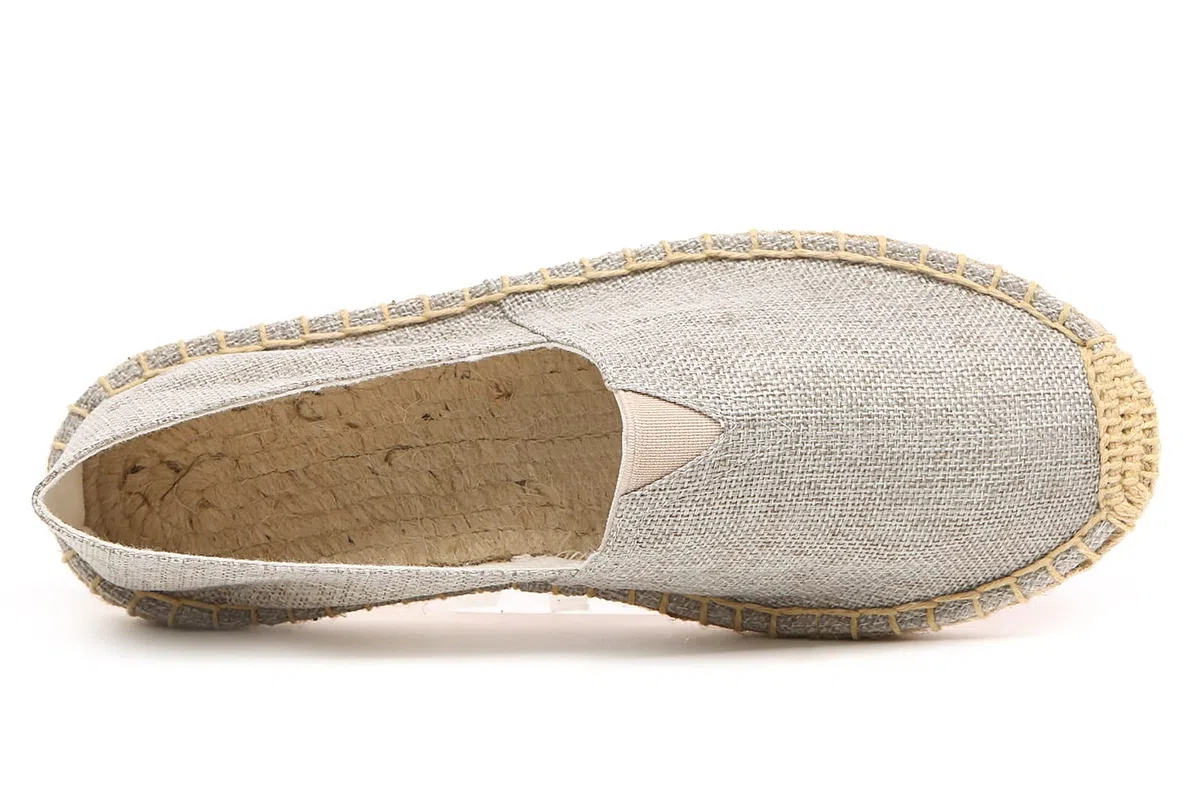Altxic Espadrillas Piatte da Uomo Tela con Punta Chiusa e Slip on Size 44 EU Grigio Chiaro