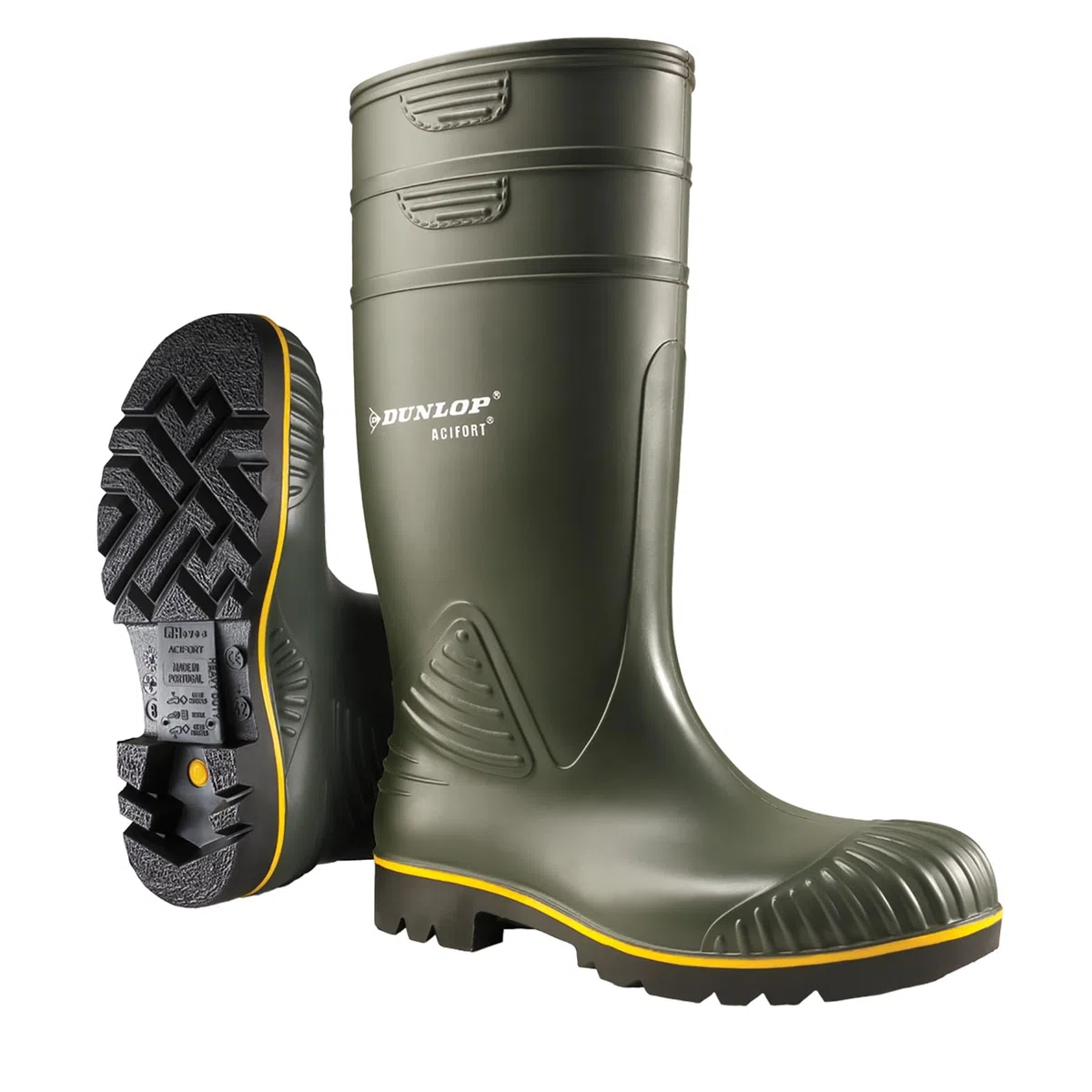 Dunlop - A442031 S5 ACIF. KNIE ZWART#48, Stivali di gomma, unisex