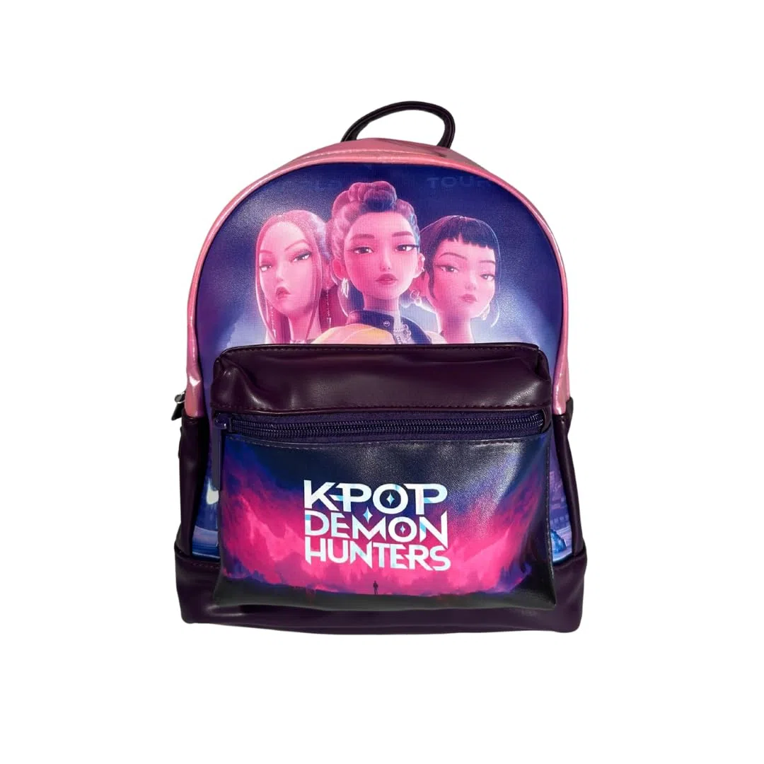 K-Pop Demon Hunters Huntrix - Zaino alla moda con licenza ufficiale Trendy per scuola, università e viaggio, con cinghie regolabili