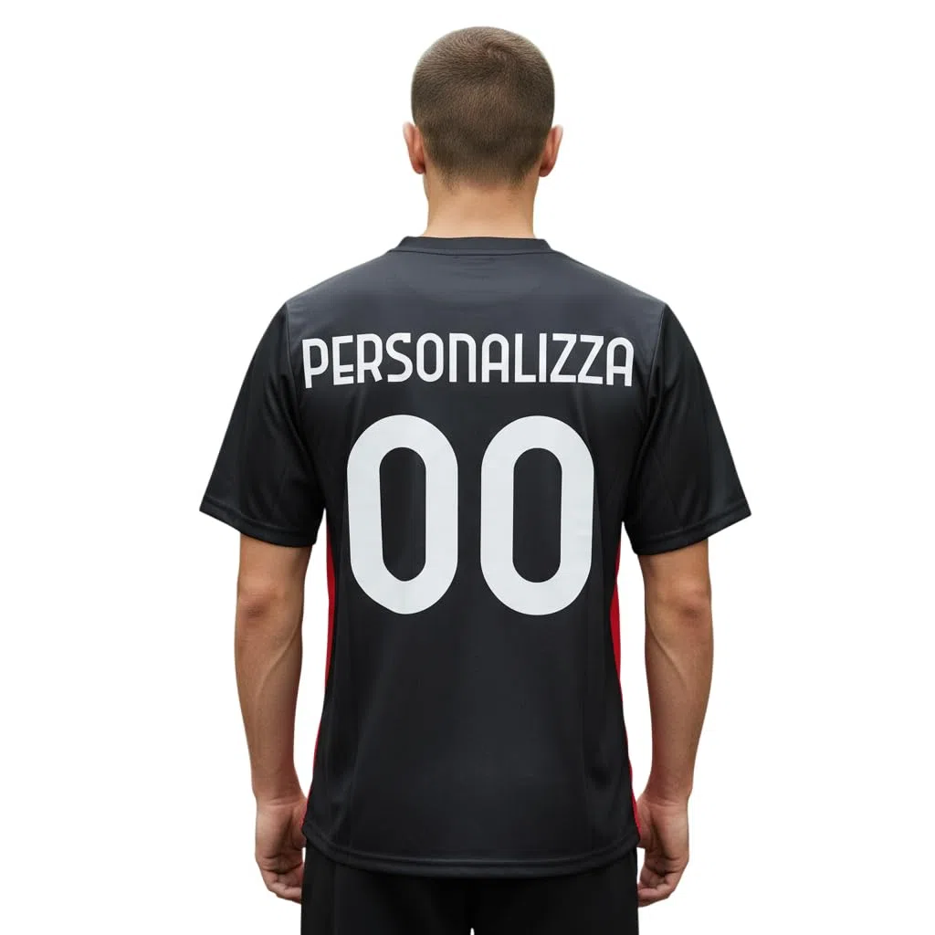 AC Milan Maglia Personalizzabile con Il Tuo Nome o Tuo Giocatore Preferito Replica Ufficiale 2025/2026, Adulto e Bambino