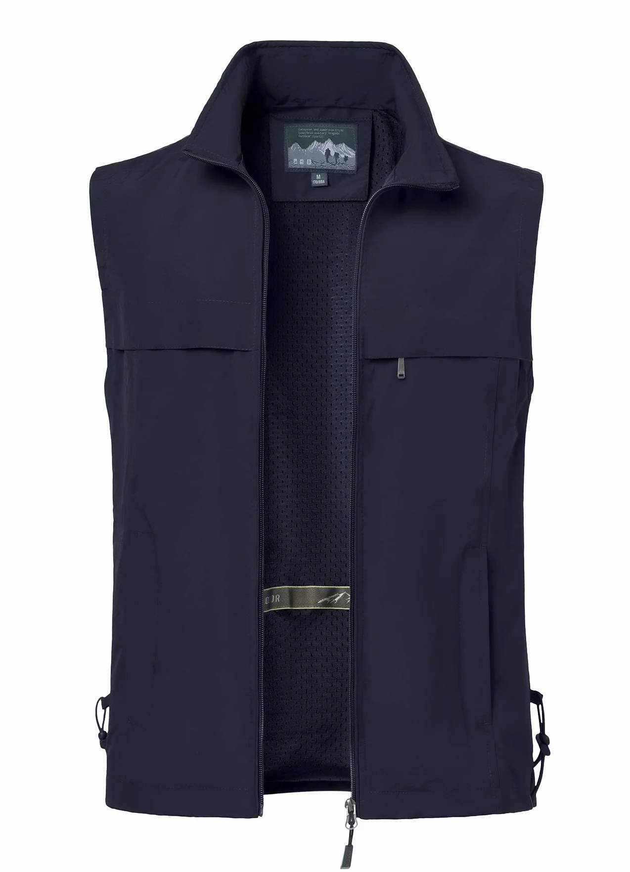 Uomo Gilet da Pesca All'aperto Gilet Multitasche Gilet Estivo ad Asciugatura Rapida Gilet Sportivo con Zip Fotografia Campeggio Caccia Alpinismo Giacca Senza Maniche