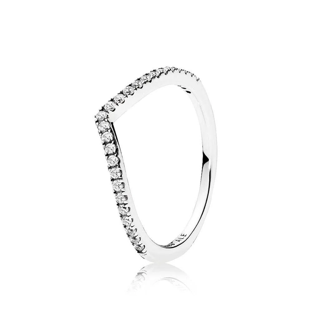 PANDORA Anello Desiderio scintillante, in argento sterling, con pietre di zirconia cubica incolori