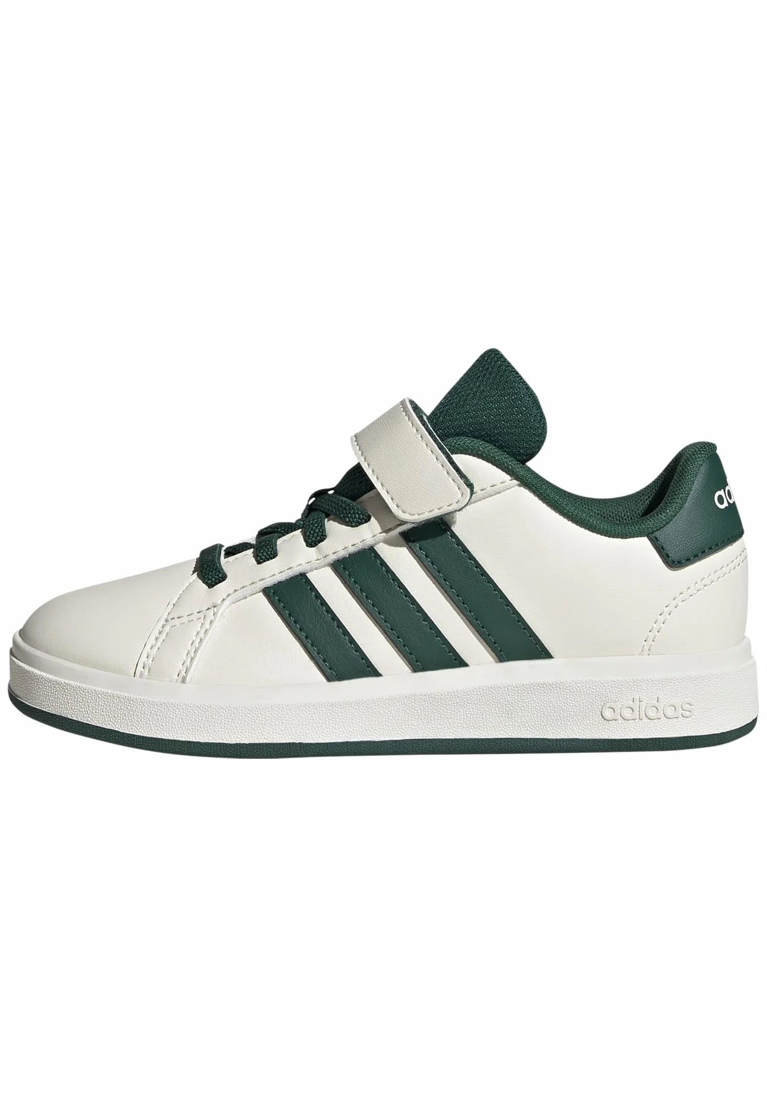 Adidas Unisex - Bambini Grand Court 2.0 Shoes Children, off White/Collegiate Green/Core Black, 30 EU