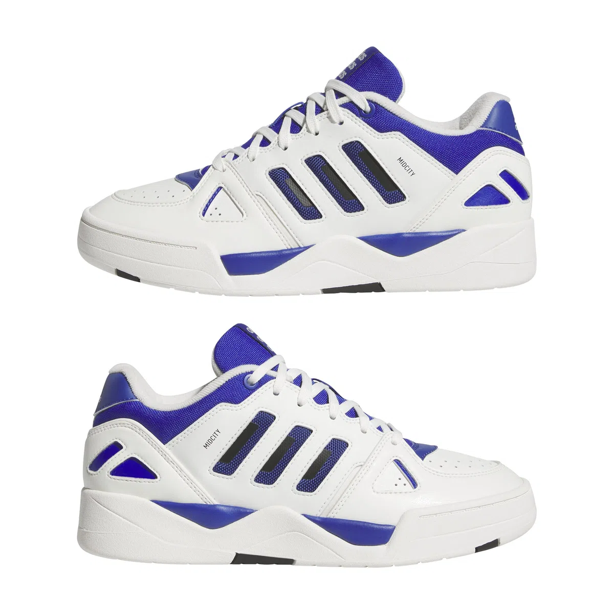 Adidas Uomo Midcity Low Shoes, Core White/Semi Lucid Blue/Core Black, 44 EU
