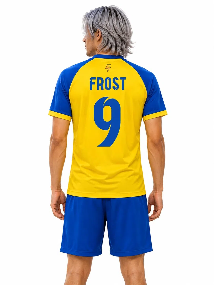 Kit Calcio INA11, Blaze, Frost. Abbigliamento Cosplay Fan Anime Cartone animato Giapponese ispirato a personaggio, serie