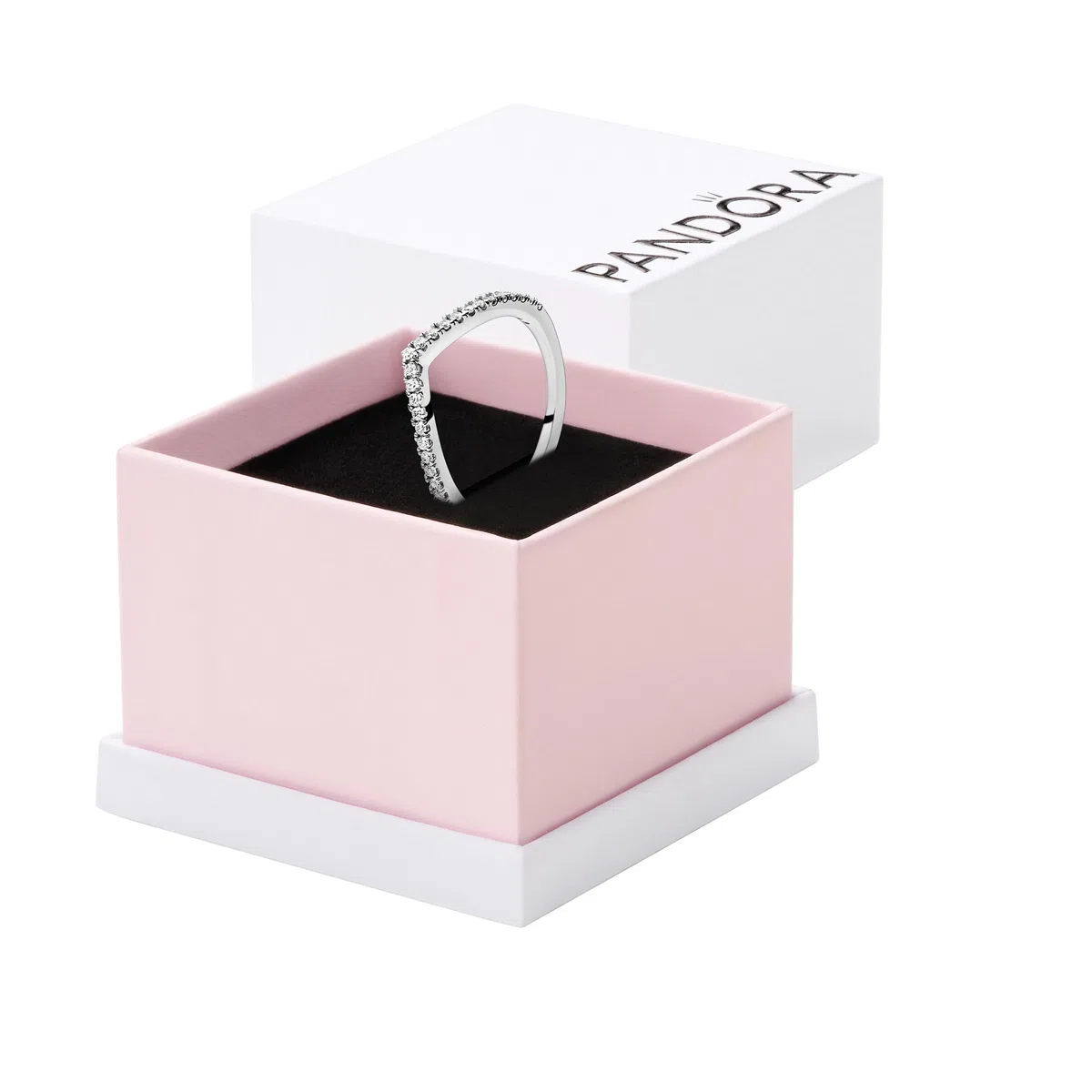 PANDORA Anello Desiderio scintillante, in argento sterling, con pietre di zirconia cubica incolori