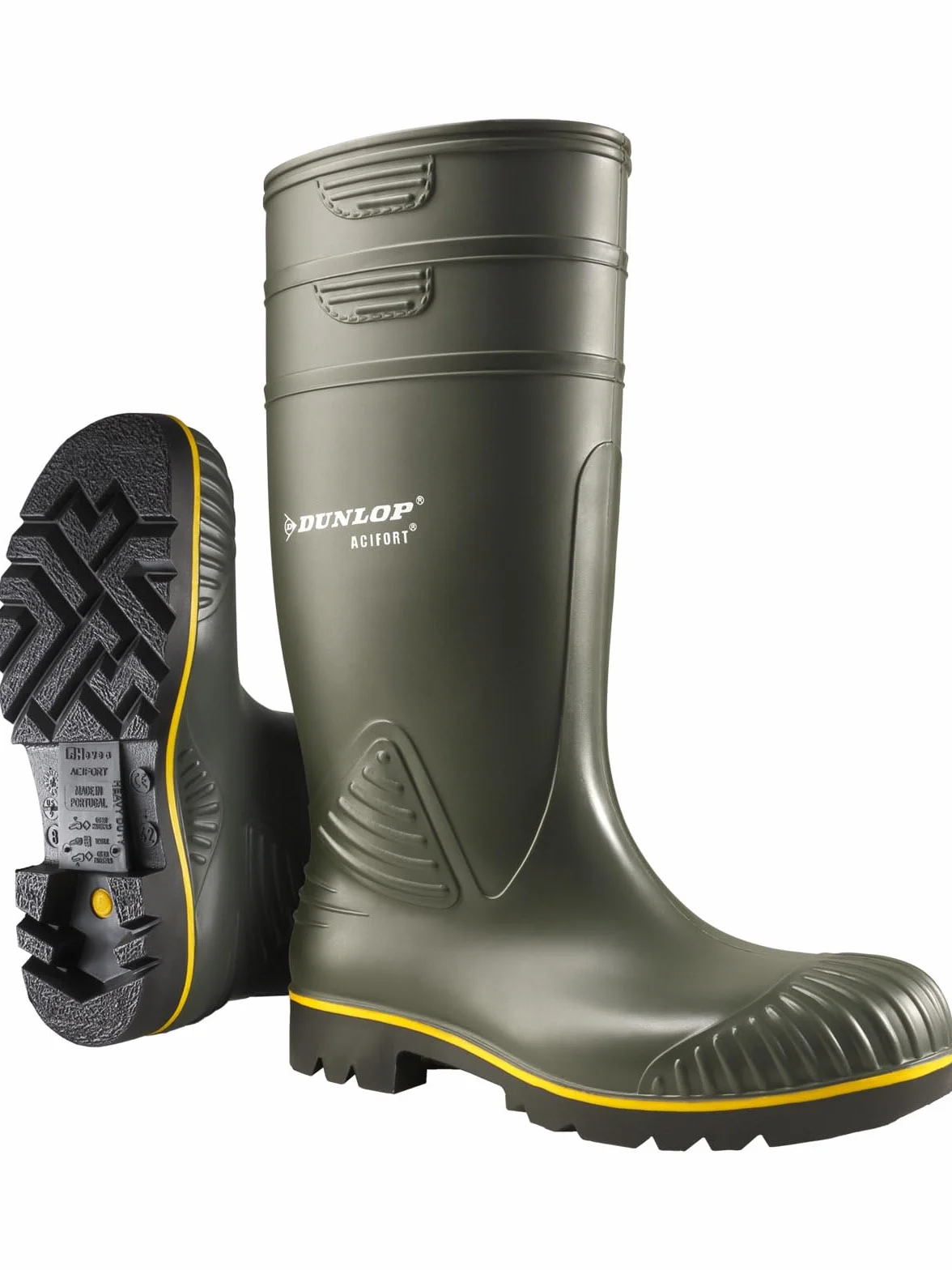Dunlop - A442031 S5 ACIF. KNIE ZWART#48, Stivali di gomma, unisex