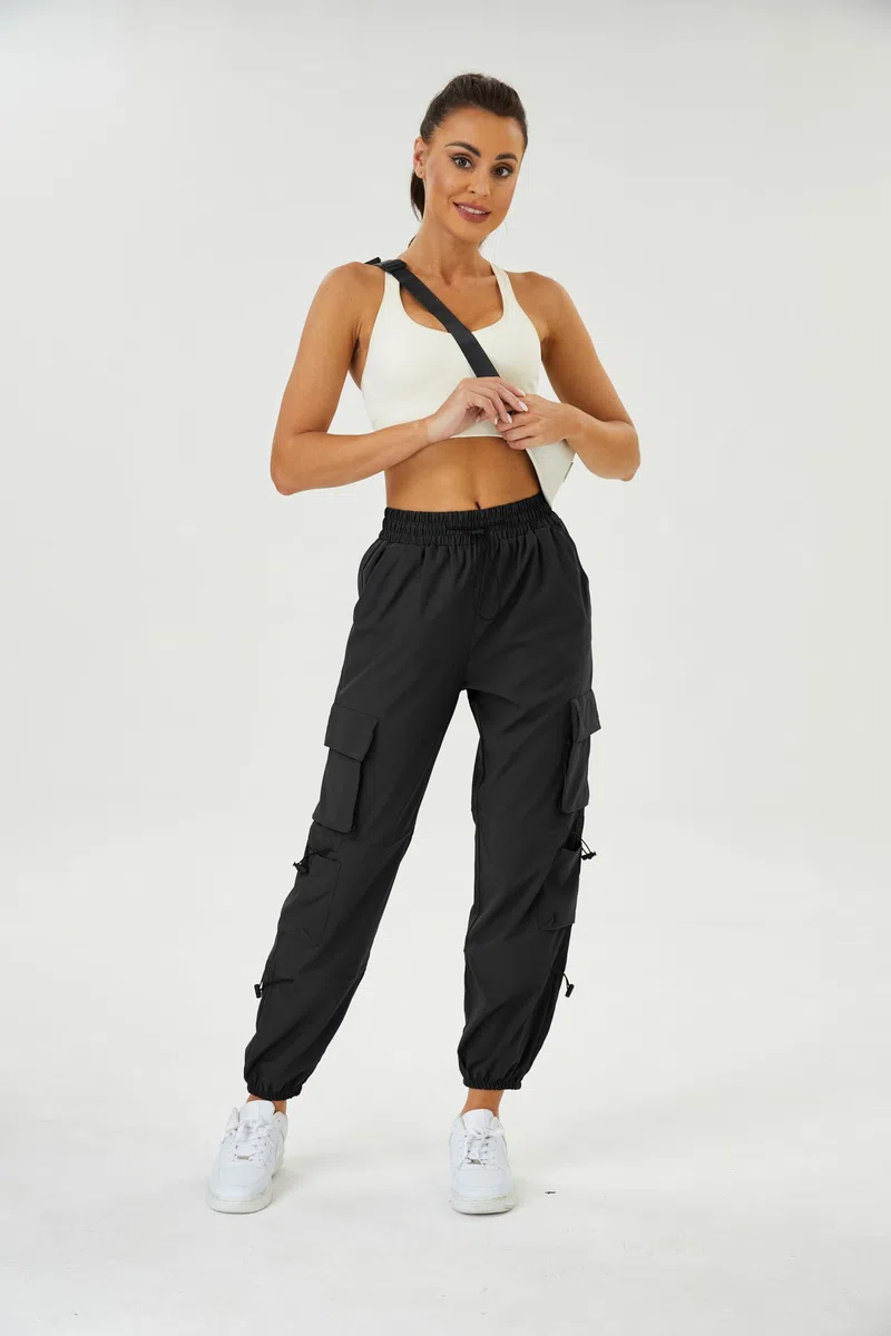 Friptspyg Pantaloni Cargo Donna Pantaloni da Trekking Leggeri con Tasche Pantaloni da Escursionismo Impermeabili Cintura Outdoor Sportivi Pantaloni da Jogging