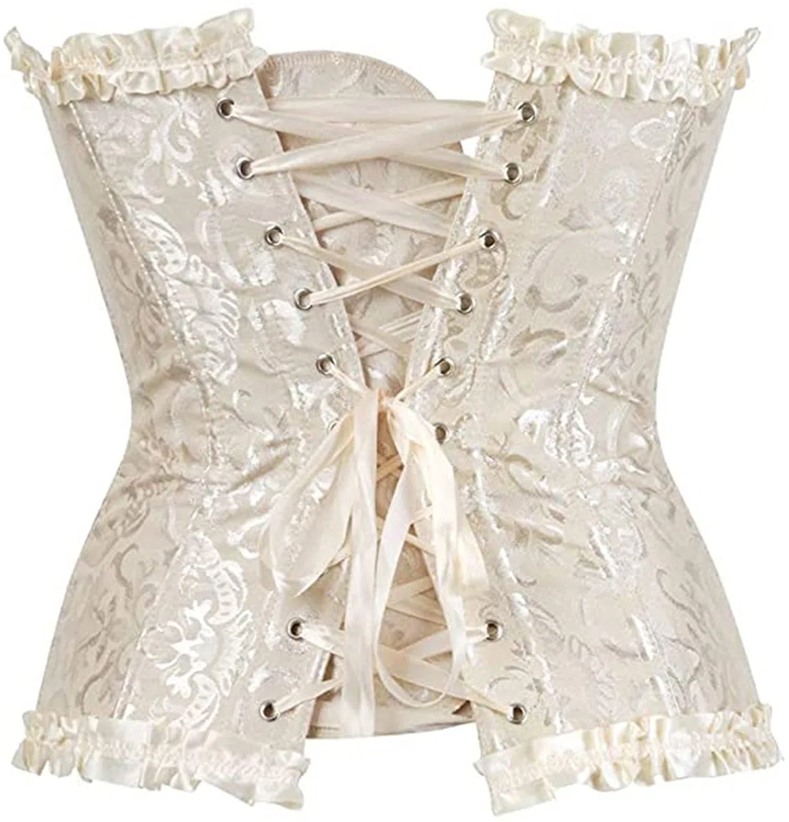 Corsetto Donna Sexy Burlesque Overbust Corsetti Bustino per Halloween, Carnevale e Feste