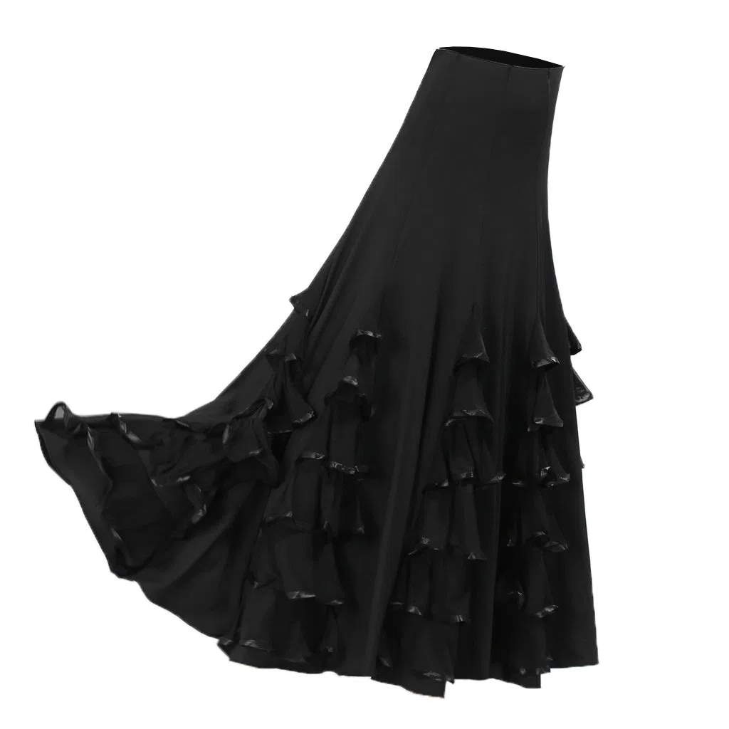 Gonna Lunga Da Donna a Ruota, Gonna Da Ballo, Gonna Lunga Da Ballo Da Sala, Abito Da Flamenco, Costume Latino