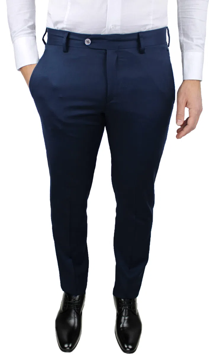 Pantaloni Uomo Sartoriali Nero Blu Grigio Classico Elegante Cerimonia