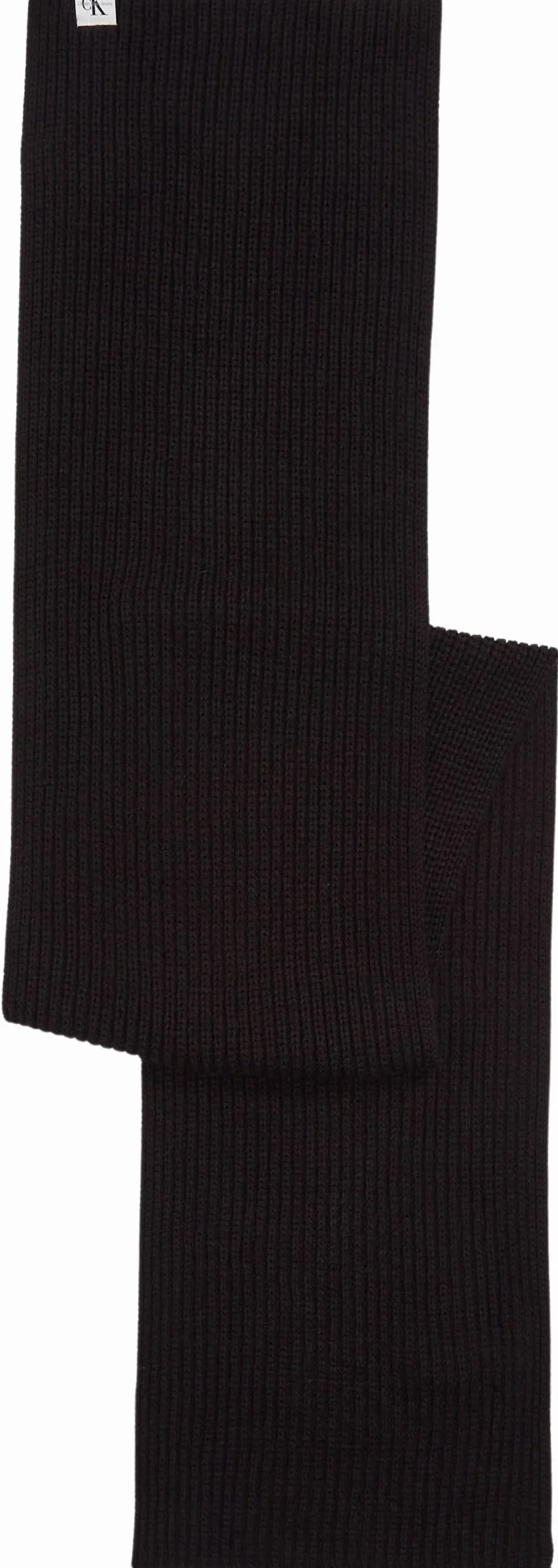 Calvin Klein Sciarpa unisex Monogramma a costine IU0IU00446 di peso medio, nero (Ck Black), taglia unica, NERO (Ck Black), Taglia unica