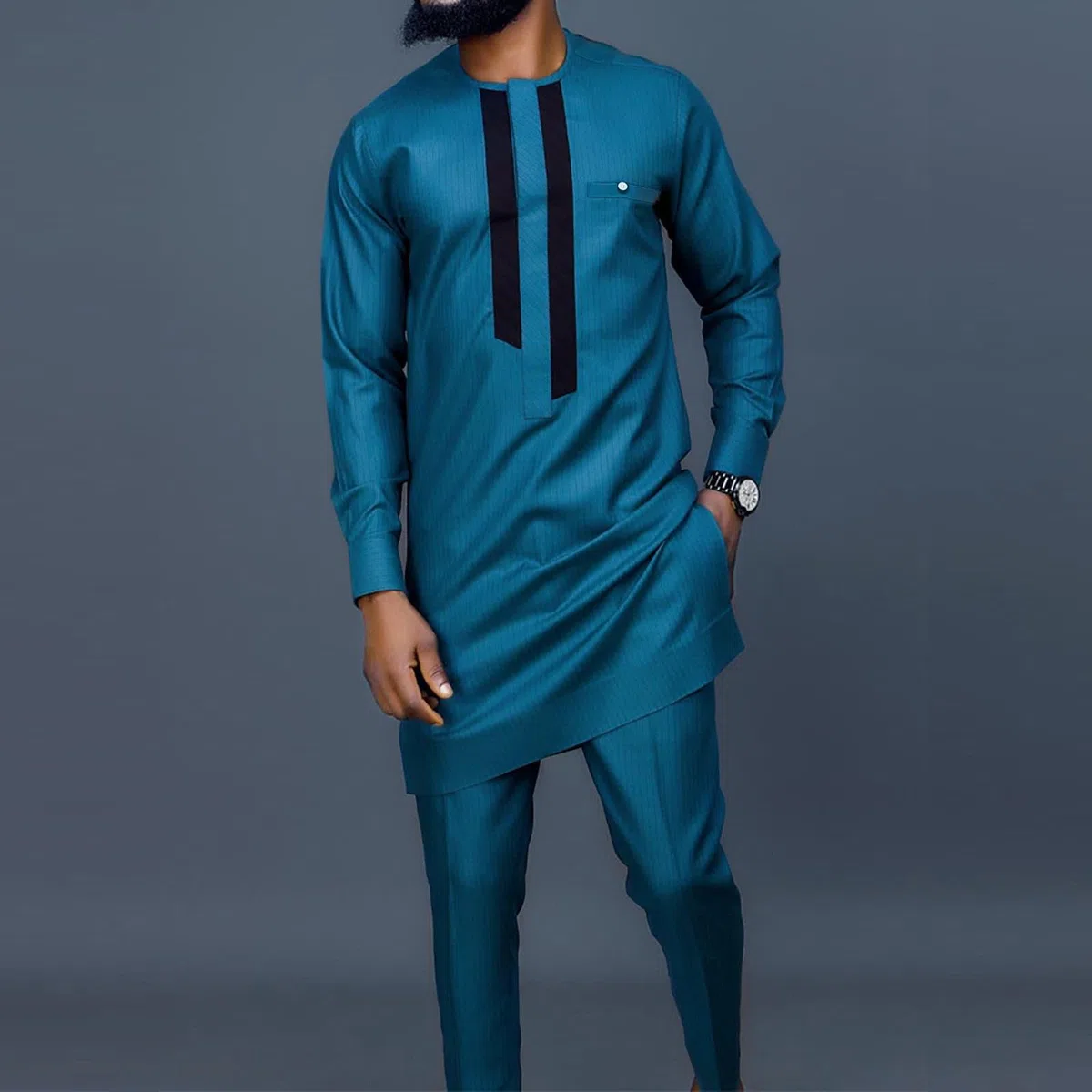 Set da 2 pezzi da uomo Etnico Dashiki Abbigliamento Africano Tradizionale Etnico Dashiki Vestito da uomo Abbigliamento Africano Set Tradizionale
