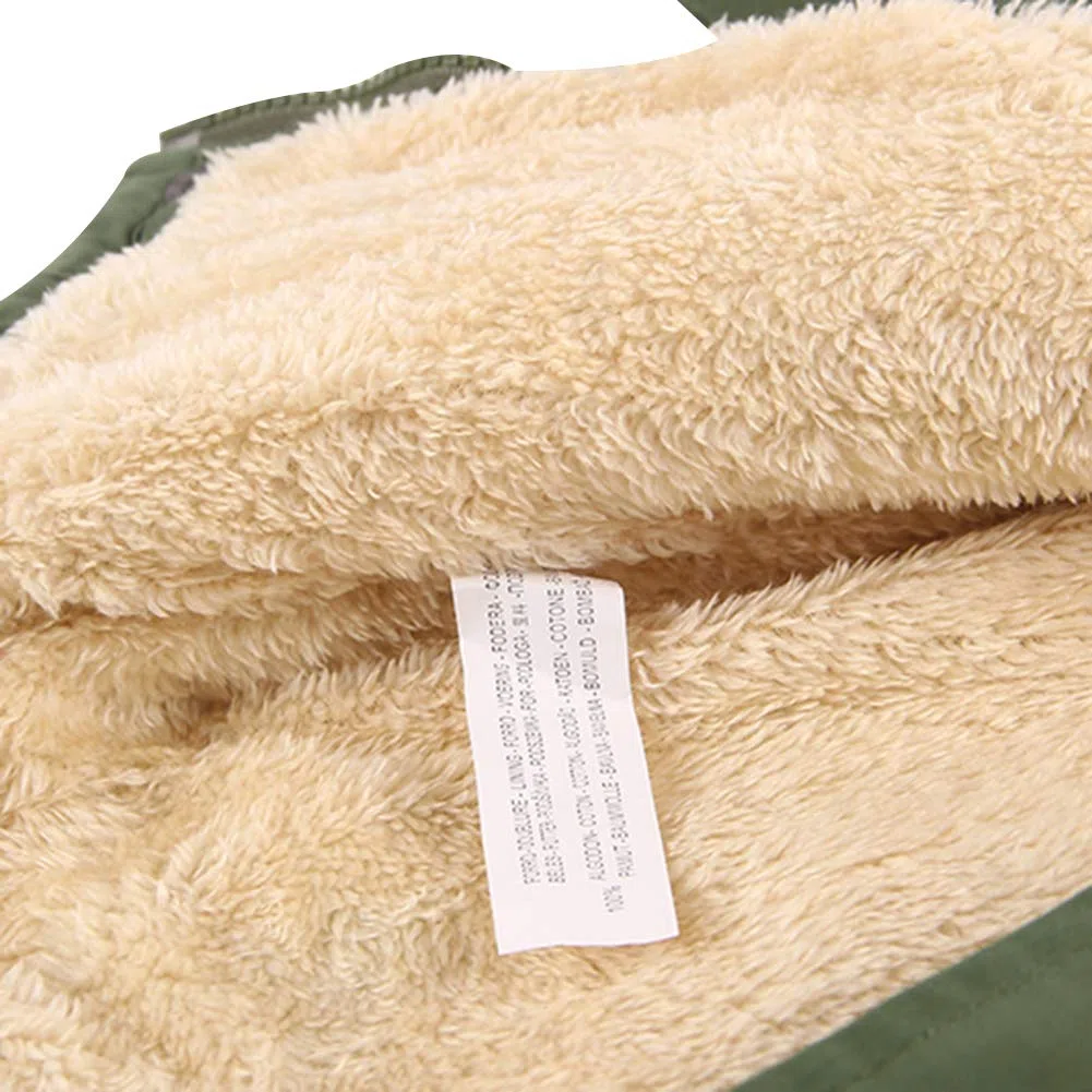 amropi Bambini Ragazzi Cappuccio Parka Inverno Giacca Foderato in Pile Caldo Cappotti per 3-9 Anni