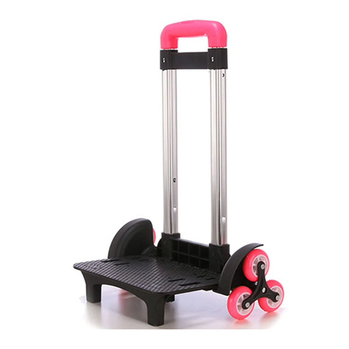Carrello per zaino in lega di alluminio con 6 carrelli pieghevoli trolley a mano per borse da scuola