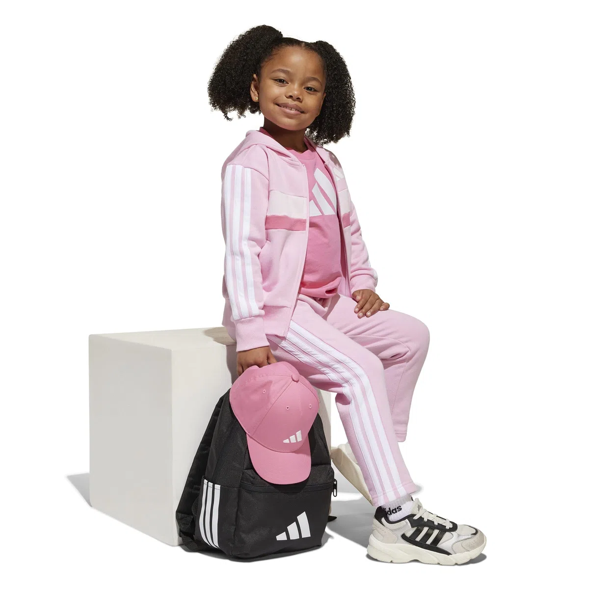 adidas Unisex - Bambini e ragazzi SEASONAL ESSENTIALS TIBERIO 3 STRIPES FLEECE TRACKSUIT