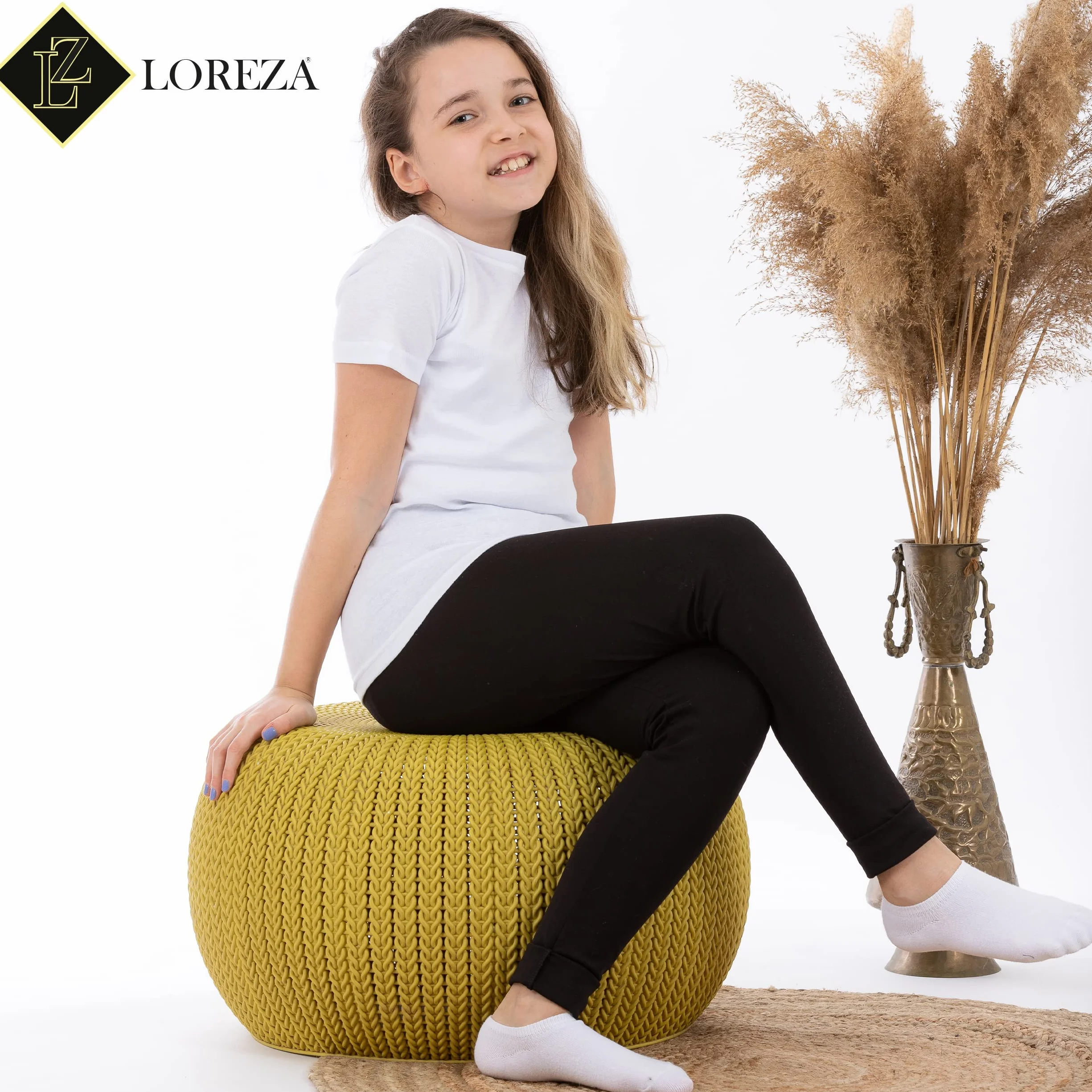 LOREZA ® 3/6 Confezione di Biancheria Intima per Bambini Unisex a Maniche Corte per Ragazzi Camicia Intima per Ragazze 100% Cotone