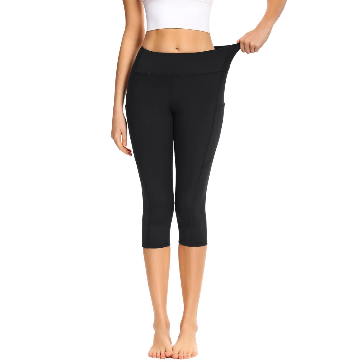 adorence Leggins Sportivi Donna (Morbido Come Un Burro, Vita Alta, 2 Tasche Laterali) Leggins Palestra Donna