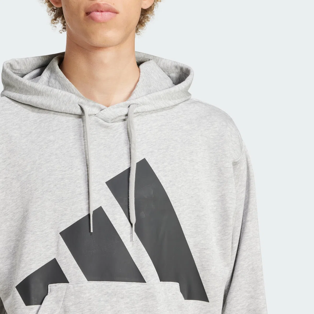 adidas Men Felpa con Cappuccio Essentials French Terry Big Logo