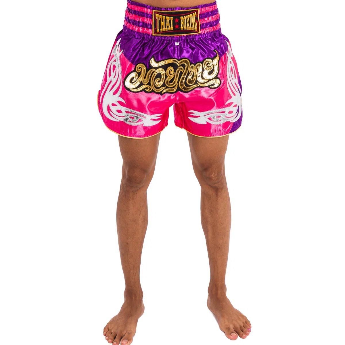 Pantaloncini da Muay Thai per uomo e donna, taglio aderente, per MMA, boxe, kickboxing, arti marziali