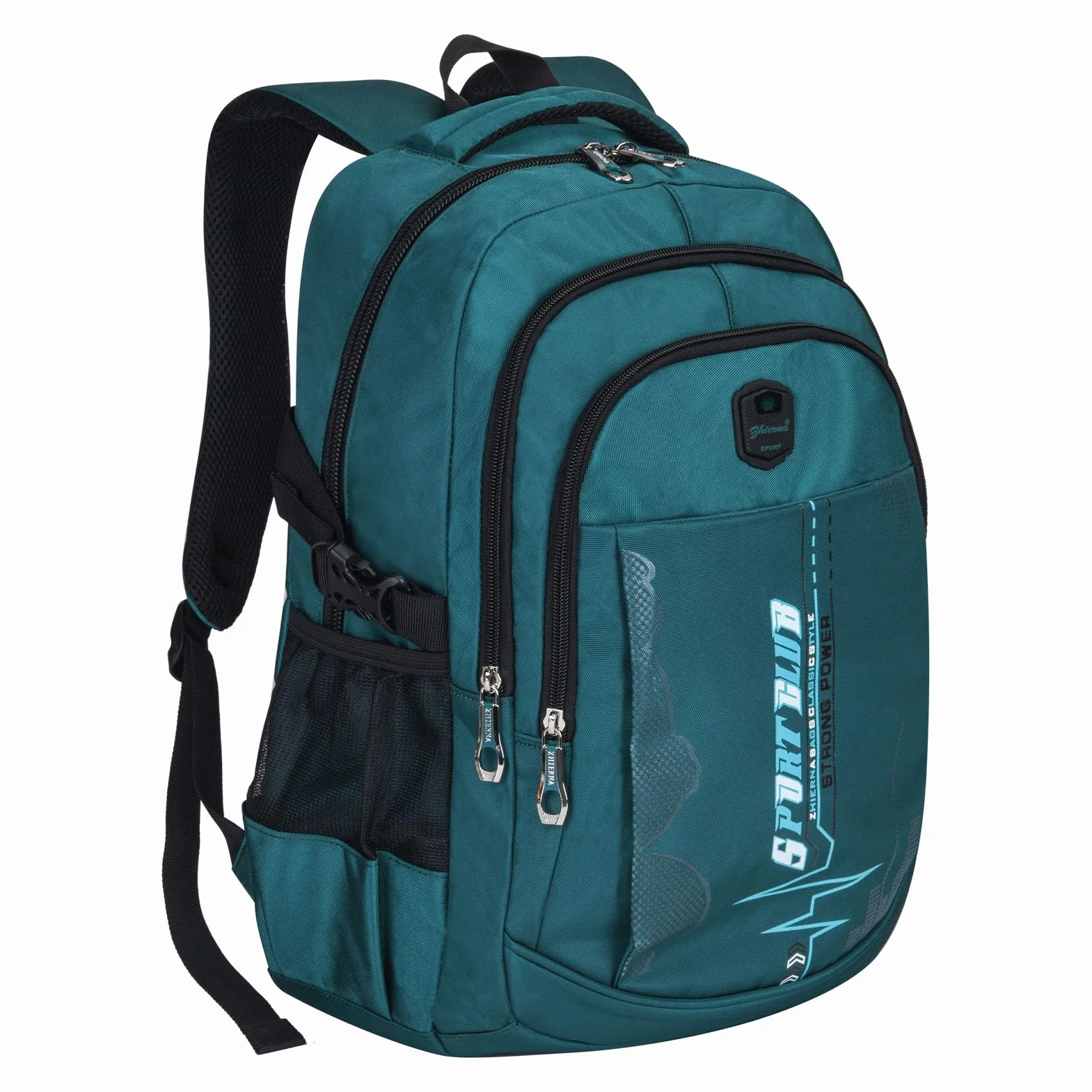 Zaini Scolastici per Studenti Bambini Borsa per Libri Zaino per Laptop Zaino Scolastico Zaino Casual da Giorno Zaino da Viaggio per Ragazzi Adolescenti, Verde scuro, 13 x 31 x 44.5 cm