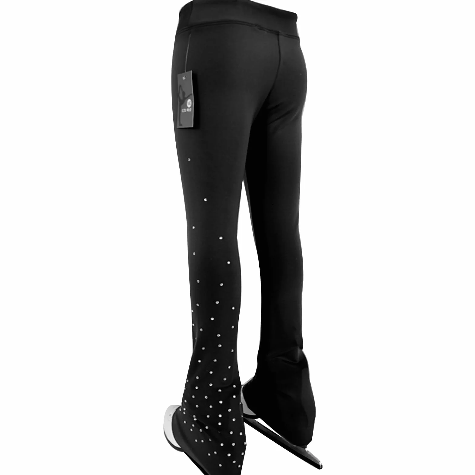 LIUHUO Pantaloni da Pattinaggio su Ghiaccio per Ragazze, Traspiranti, Leggings da Donna, con Elastico in Vita, Comodi