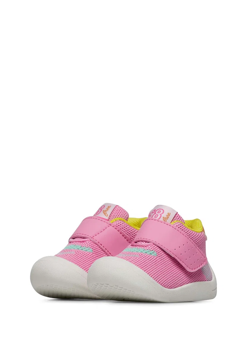 Falcotto Scarpe Primi Passi in Ecopelle e Tessuto, Bianco-Rosa 24