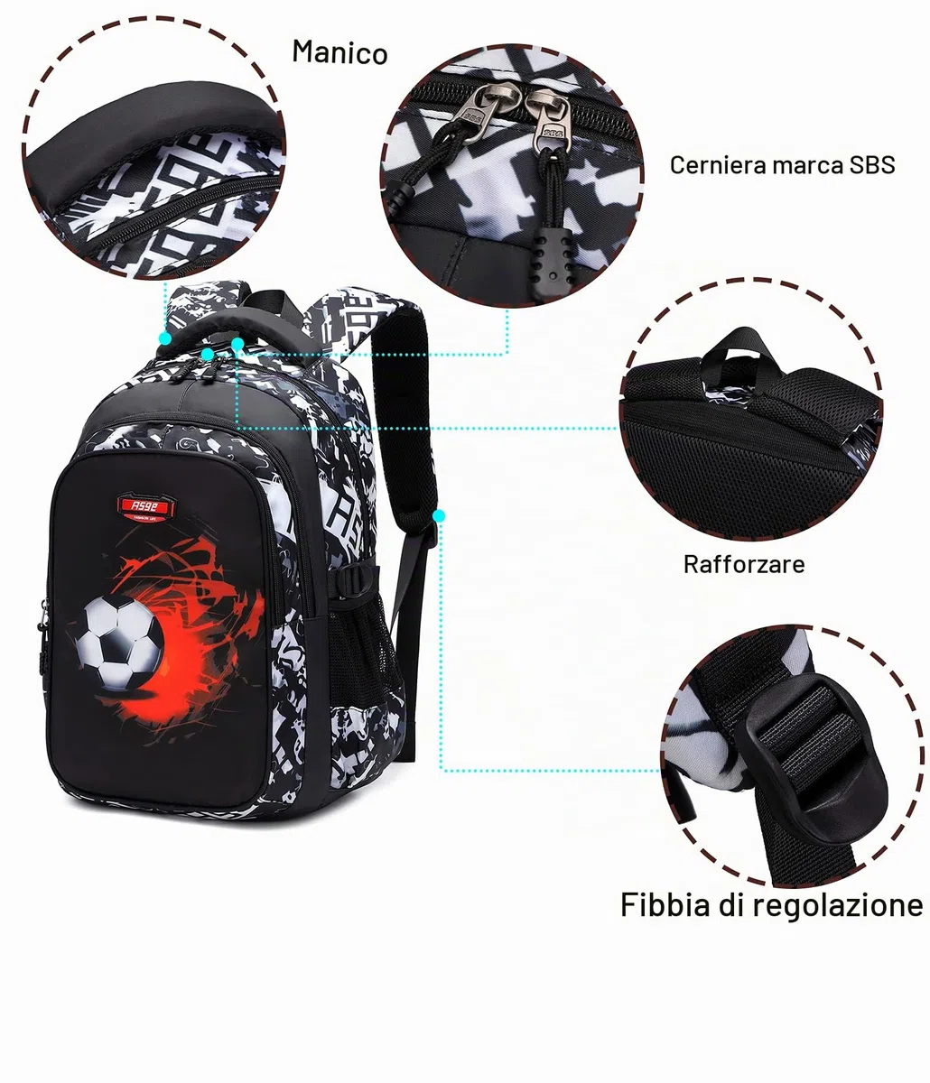 Asge zaino scuola elementare bimbo zaini scuola