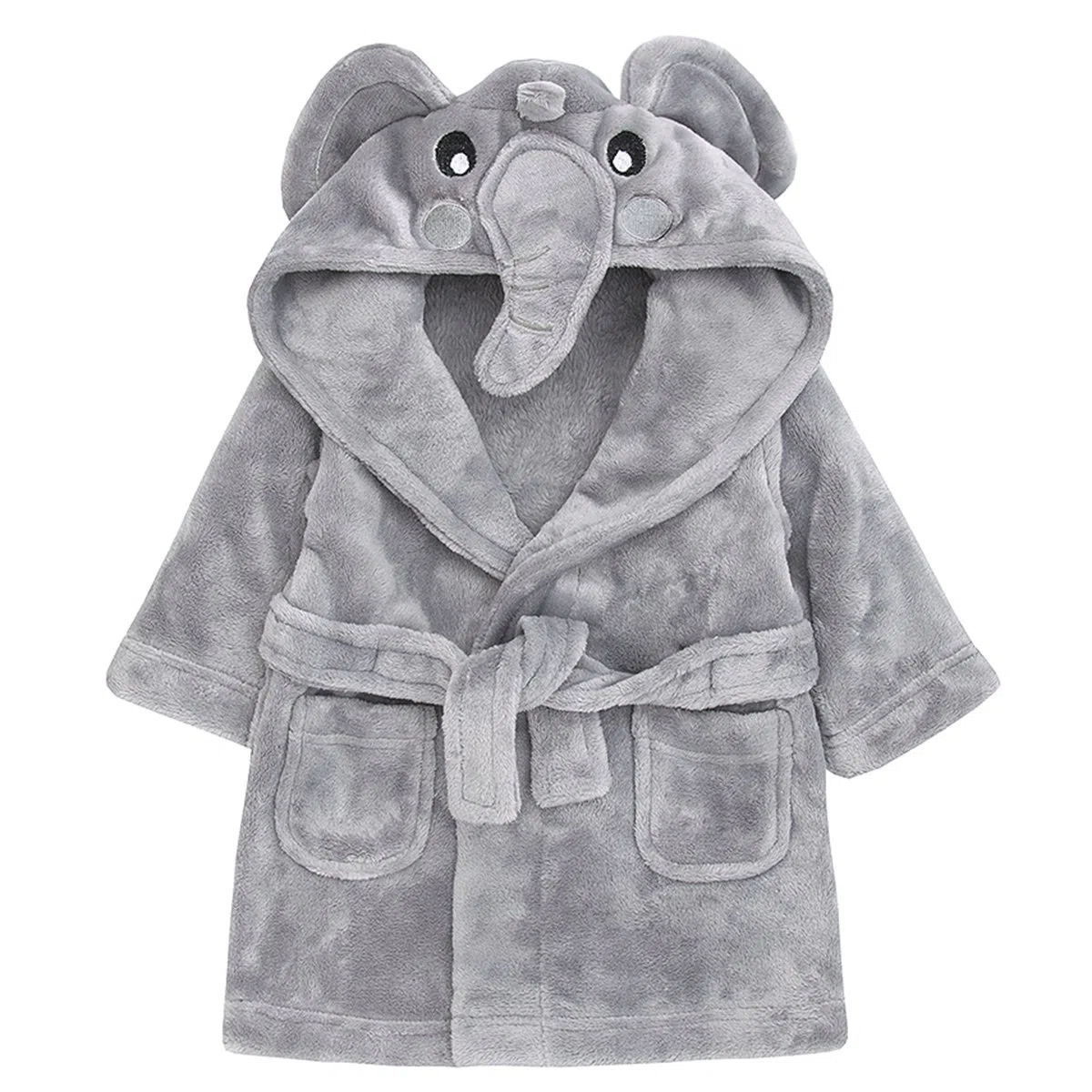 Bambini / Bimbi ai primi passi In Morbido Pile Vestaglia con animale Cappuccio ~ 6-24 Mesi