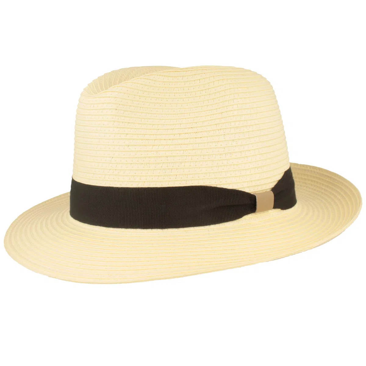 Cappello di paglia bogarthut | Cappello estivo | Cappello da sole – 100% carta – schiacciabile con set – Particolarmente leggero, flessibile, delicato sulla pelle e comodo (naturale, M)