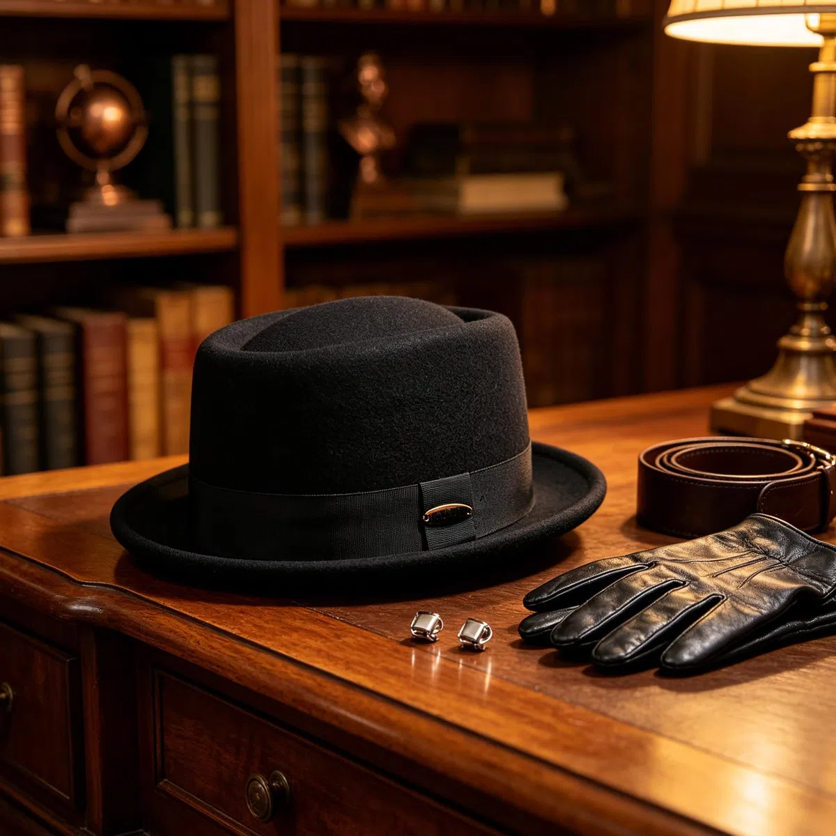 HEYANN Cappello in lana Porkpie, da uomo e da donna, in 100% feltro di lana Porkpie, cappello in feltro, Gentleman Jazz Trilby Cappelli per matrimoni e feste
