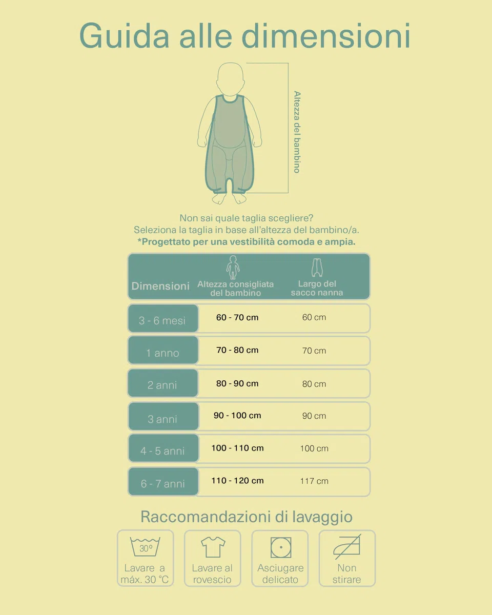 molis&co. Sacco Nanna con piedini - Sacco nanna primaverile e autunno - Sacco nanna 1 tog per Bambini - Leggermente Imbotito - 100% Cotone (Oeko-TEX 100) - Teddy (3 anni)