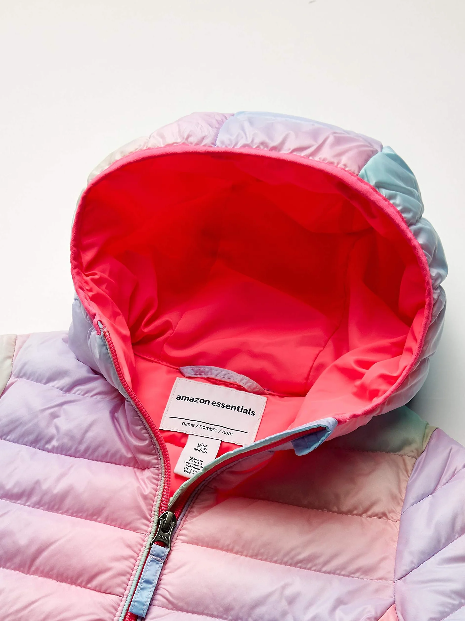 Amazon Essentials Bambina Piumino Leggero con Cappuccio Impermeabile e Ripiegabile