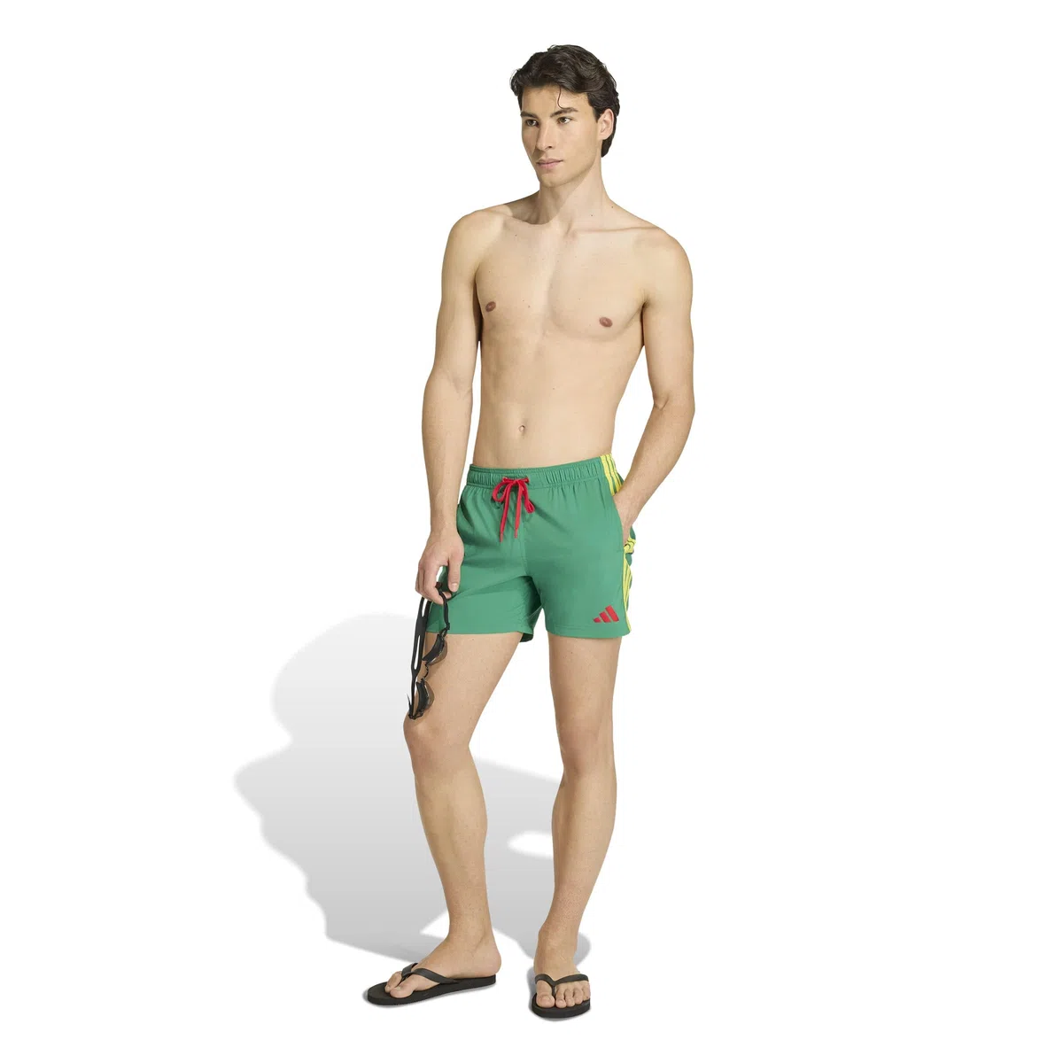 adidas Men Short da Nuoto 3 Stripes 5 inch