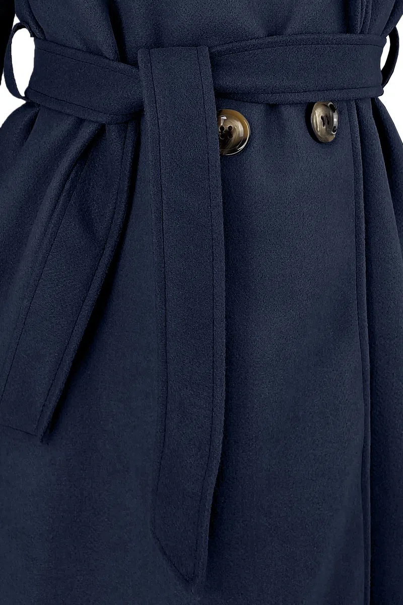 JOPHY & CO. Cappotto Invernale da Donna Maniche Lunghe Doppiopetto con Cintura cod.6595