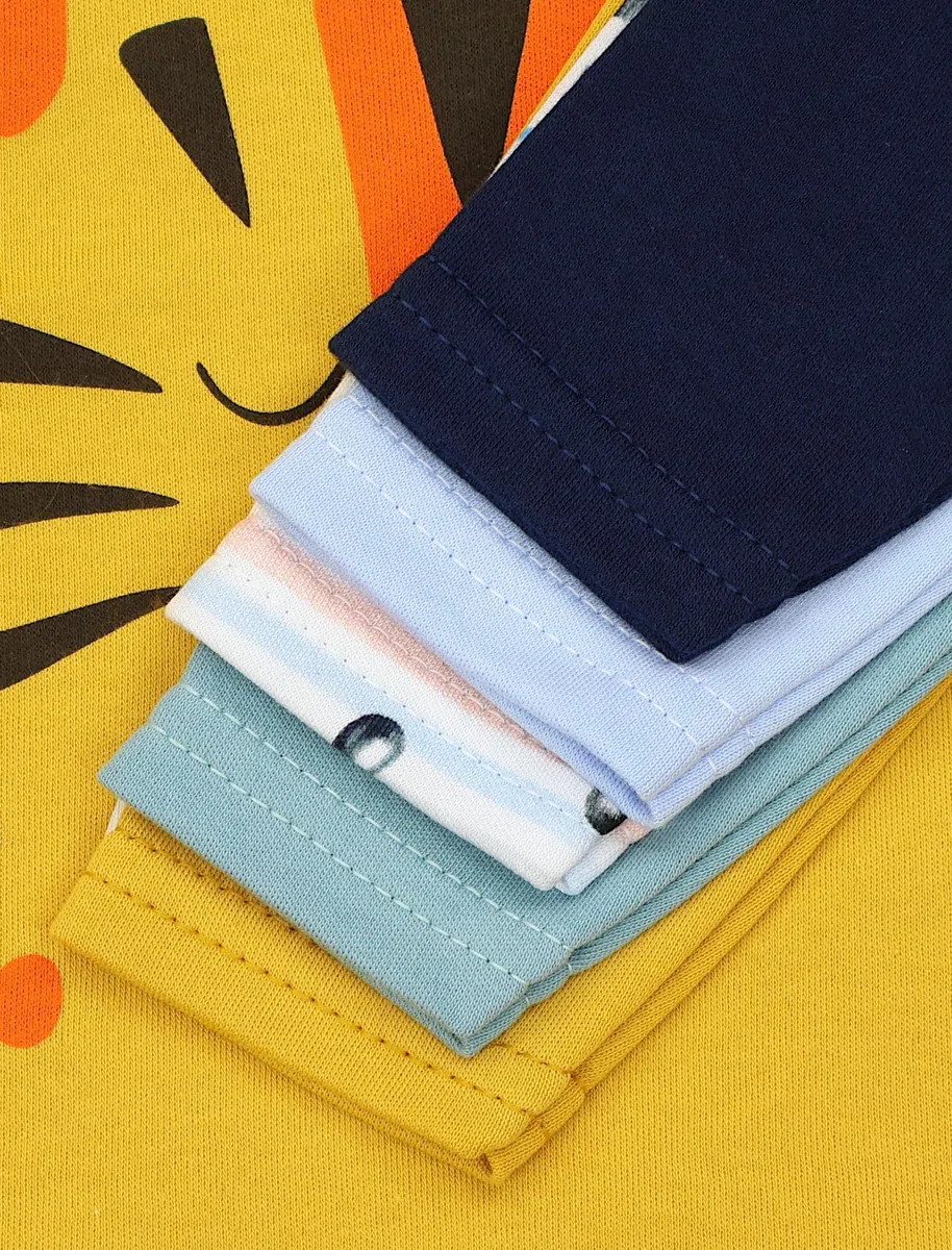 TupTam Camicia per Bambino a Maniche Lunghe Pacco da 5