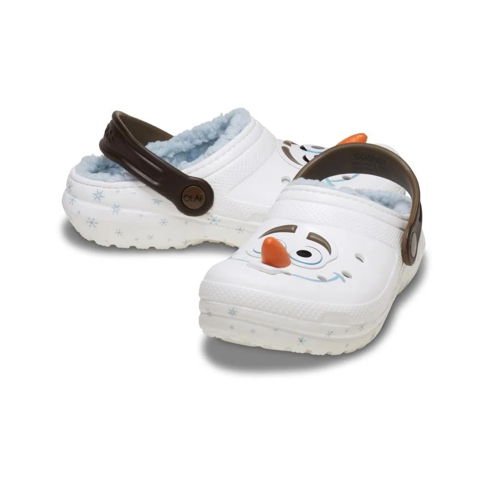 Crocs Frozen Olaf Lined Classic Clog T, Zoccoli Unisex - Bambini e Ragazzi