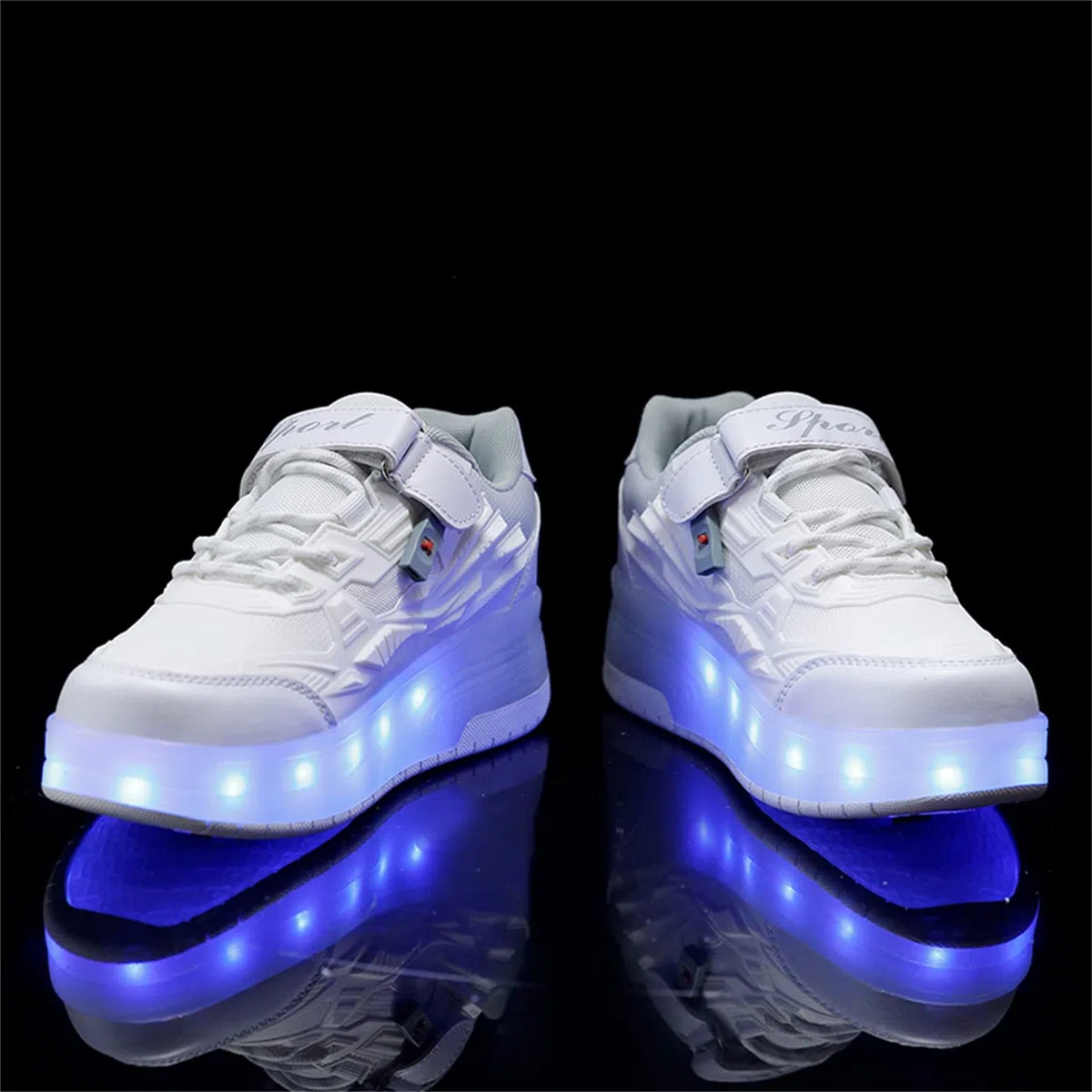 Scarpe con rotelle da Bambina Scarpe con luci Ragazza Scarpe da LED Ruota Skateboard Sneaker Sportive con Rotelle Multisports Skateboard Sneaker con Ruote per Bambini epifania natale compleanno regalo