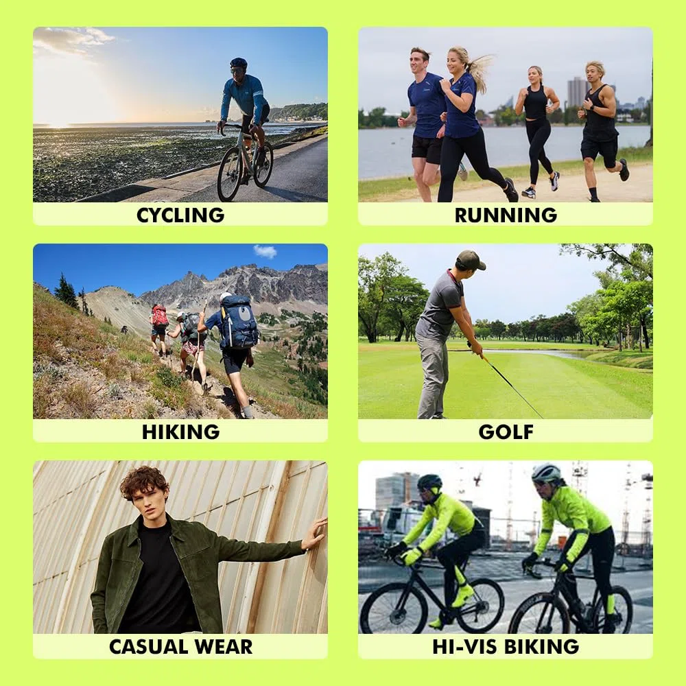 Giacca impermeabile da ciclismo, da uomo, con cappuccio, antivento, impermeabile, stile casual