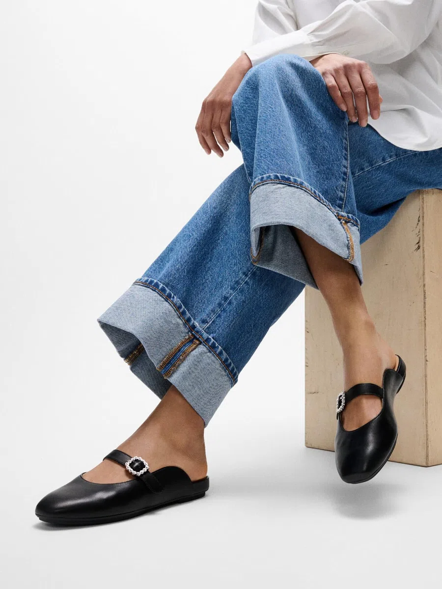 Fitflop Delicato Crystal-Buckle Mary-Jane Mules, Scarpa Donna