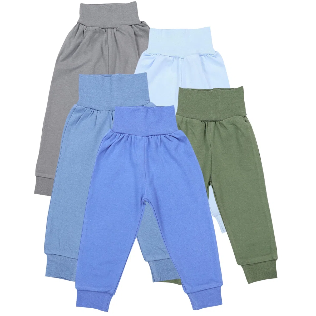 TupTam Pantaloni Bambino 5 Pezzi – Pantaloni Tuta Cotone per Bambini e Neonati, Morbidi e Comodi, Oeko-Tex