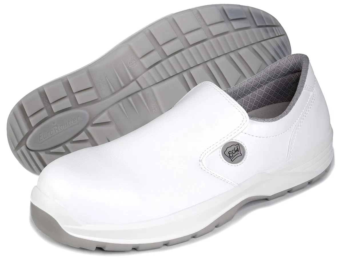 E-Chef Roma White, Scarpa Antinfortunistica da Cuoco, Scarpe da Cuoco - Scarpe da Cucina EN ISO 20345:2011 S2 SRC