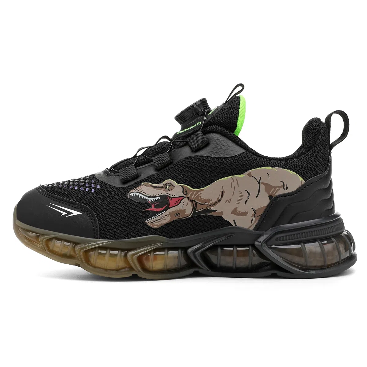Scarpe da Ginnastica per Bambini, Scarpe da Corsa alla Moda per Ragazzi, Scarpe Sportive con Motivo Dinosauro, Comode Scarpe da Jogging Traspiranti Leggere EU28-38