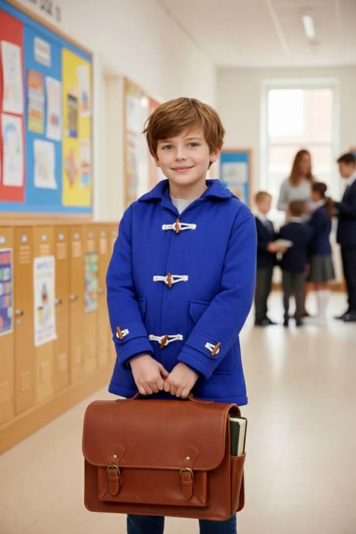 A2Z 4 Bambini Ragazze Ragazzi Cappotto Duffle In Pile Reale Elegante Tasche Utilitarie Maniche Lunghe Moda Trendy Giacca Spessa Età 5-13 Anni