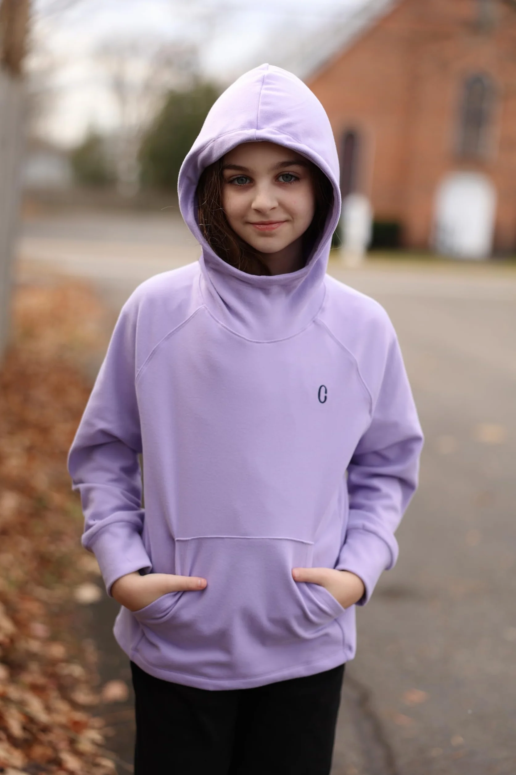 Rolanko Felpe con Cappuccio in Pile per Ragazze Maniche Lunghe Pullover con Cappuccio Leggero e Confortevole con Tasca, Abbigliamento Sportivo Caldo per Bambini